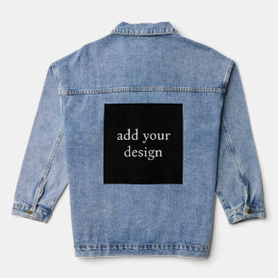 voeg uw ontwerp toe denim jacket