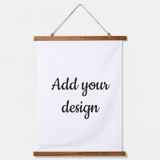 Voeg uw ontwerp toe hangend wandkleed (Voorkant)