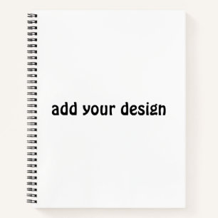 voeg uw ontwerp toe notitieboek