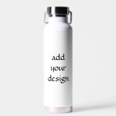 voeg uw ontwerp toe waterfles (Voorkant)