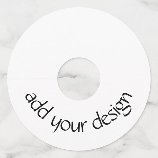 voeg uw ontwerp toe wijnglaslabel (Voorkant)