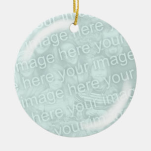 Voeg uw Ornament voor het bekijken van fotoglas to