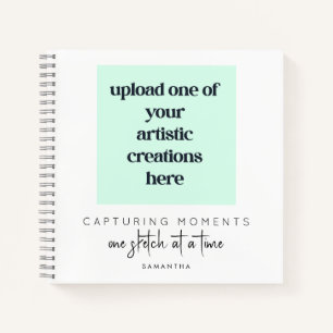 Voeg uw tekeningen Artwork Quote Naam witte schets Notitieboek
