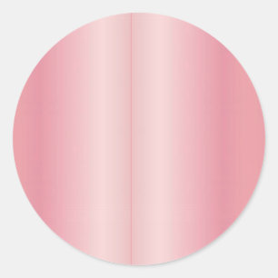 Voeg uw tekst naam monogram leuke blanco roze goud ronde sticker