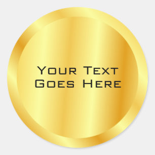 Voeg Uw Tekst Toe Aangepaste Sjabloon Nepgoud Ronde Sticker