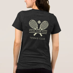 Voeg uw tennisclub naam Team spelers Custom Tri-Blend Shirt
