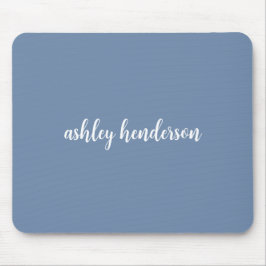 Voeg uw volledige naam Minimale Monogram op Gemute Muismat