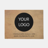 Voeg uw zakelijke Logo en aangepaste tekst toe Deurmat (Voorkant)