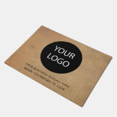 Voeg uw zakelijke Logo en aangepaste tekst toe Deurmat (Schuin)