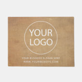 Voeg uw zakelijke Logo en aangepaste tekst toe Deurmat (Voorkant)