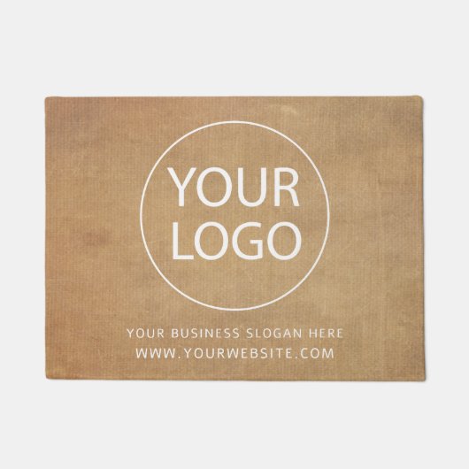 Voeg uw zakelijke Logo en aangepaste tekst toe Deurmat (Voorkant)