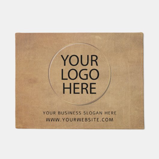 Voeg uw zakelijke Logo en aangepaste tekst toe Deurmat (Voorkant)