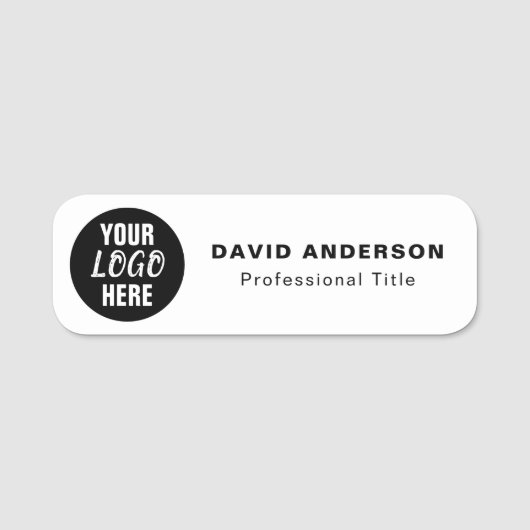 Voeg uw zakelijke Logo toe Naamplaatje (Voorkant)