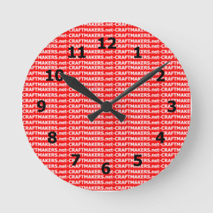 Voeg uw zakelijke Logo toe Ronde Klok
