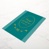 Voeg vier foto's bruiloft aankondiging Kaart (Gedraaid)