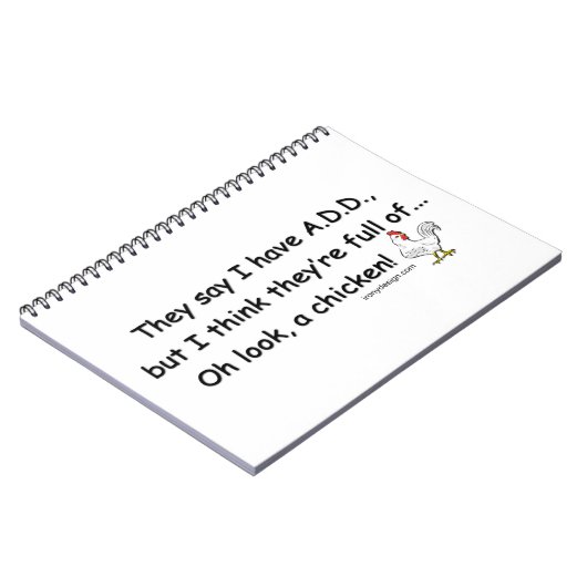 VOEG vol kippen TOE Notitieboek (Linkerzijde)