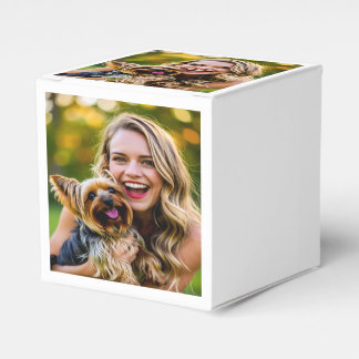 Voeg Yorkshire Terrier-foto personaliseren toe Bedankdoosjes
