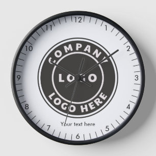 Voeg zakelijk logo en aangepaste tekst toe Modern