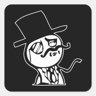 Voel als een Sir Internet meme comic Vierkante Sticker