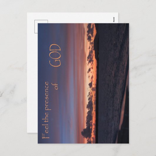 Voel de aanwezigheid van God Feestdagenkaart (Voorkant / Achterkant)