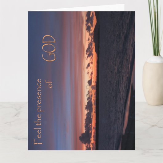 Voel de aanwezigheid van God Kaart (Voorkant)