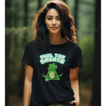 Voel de adem inspirerende yoga pose shirt