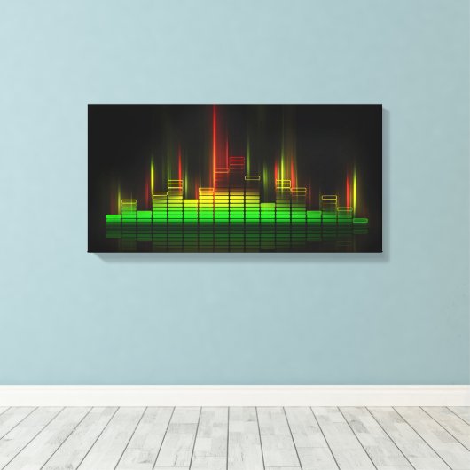 Voel de beer - Abstracte Studio Canvas Afdruk (Insitu (Houten vloer))