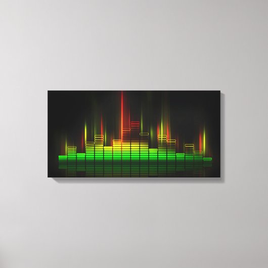 Voel de beer - Abstracte Studio Canvas Afdruk (Voorkant)