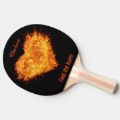 Voel de brand! aanpasbare peddel tafeltennisbatje (Zijkant)