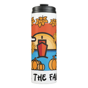 Voel de herfst herfstseizoen vibes thermosbeker