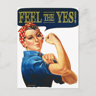 Voel de Ja! Rosie de Riveter Briefkaart