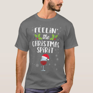 Voel De Kerstgeest Leuke Kerst Drinkgelag T-shirt