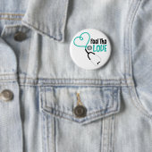 Voel de liefde ronde button 5,7 cm (In situ)