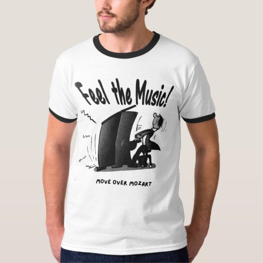 Voel de muziek t-shirt (Voorkant)