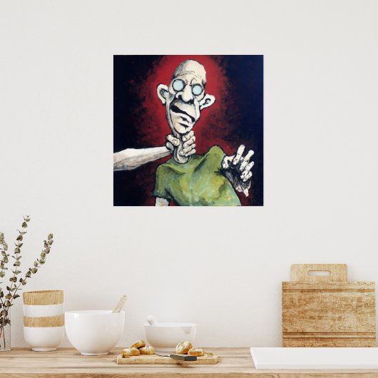 "VOEL DE PIJN #3" POSTER (Keuken)