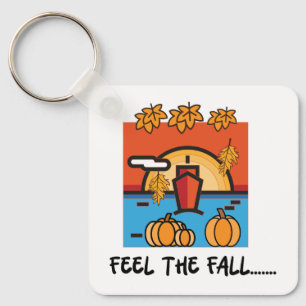 Voel de schoonheid van het herfstseizoen in de her sleutelhanger