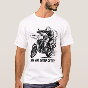 Voel de Snelheid van het Leven, Coureur in Beweg T-shirt