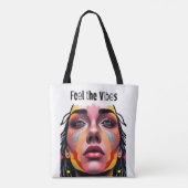 Voel de vibes draagtas (Achterkant)