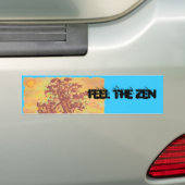 Voel de Zen Bumpersticker (Op auto)