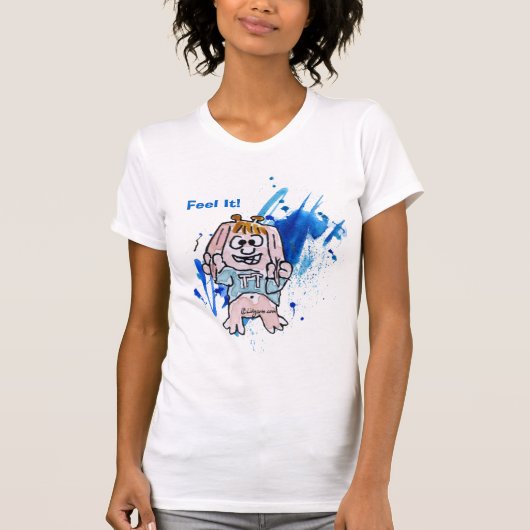Voel het! Cartoon T-shirt / kleding (Voorkant)