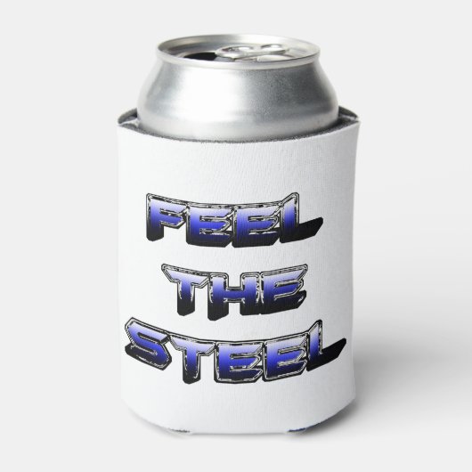 VOEL HET STAAL BLIKJESKOELER (Blikje Voorkant)