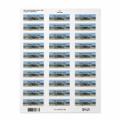 Voel het strand terug adres labels (Full Sheet)