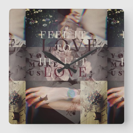 Voel het vierkante klok (Voorkant)