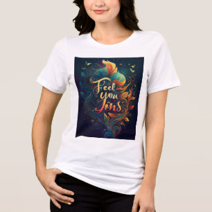 Voel hoe je je voelt als een vrouw in een shirt