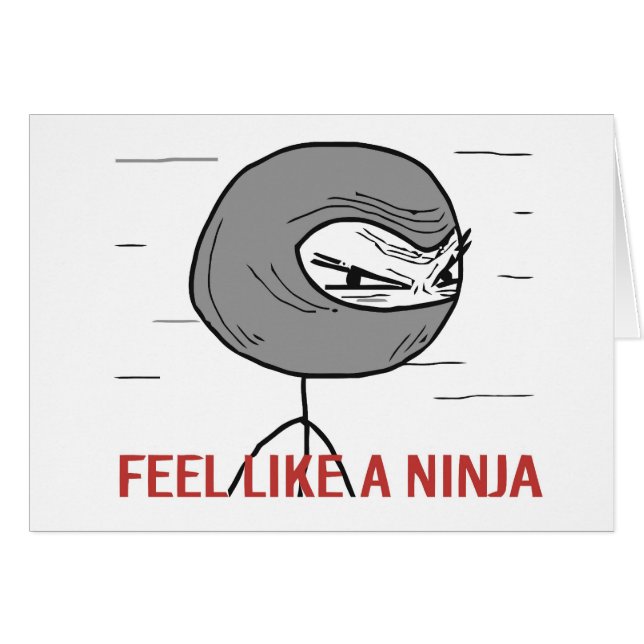 Voel je als een Ninja (Voorkant Horizontaal)