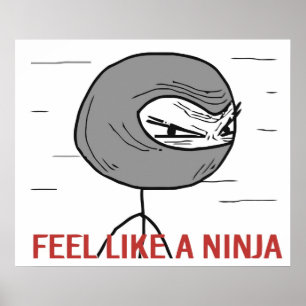 Voel je als een Ninja Poster