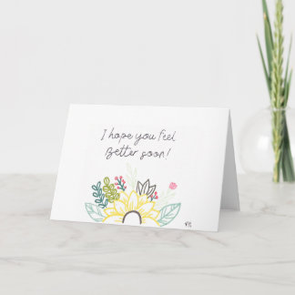 Voel je beter Bloemen Kaart