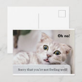 Voel je beter Kitty Briefkaart (Voorkant / Achterkant)