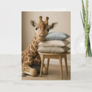 Voel je beter, moe giraffe kaart