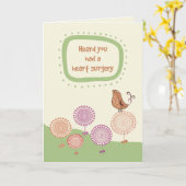 Voel je beter, word beter na een hartoperatie, vog kaart (Gele Bloem)